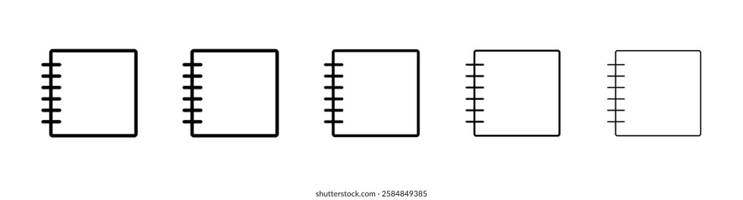 Diary icon Vector logo sign