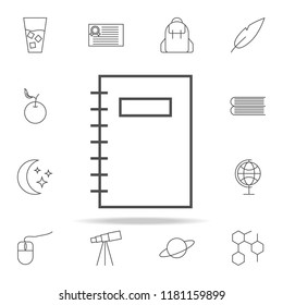 a diary icon. web icons universal set for web and mobile