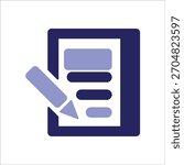 diary icons. simple colored vector