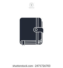 Diary Journal Icon theme symbol vector illustration isolated on white background