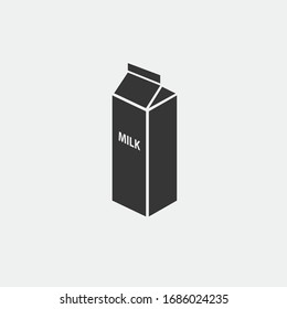 diary milk package vector icon fresh milk