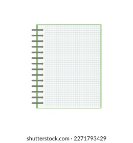 Diary, notebook. Paper. Vector illustration.