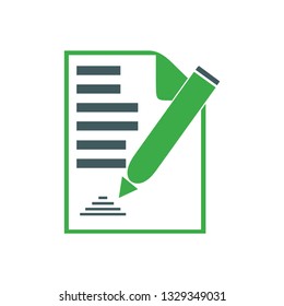 Diary and Pen Color Icon