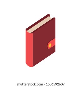 diary supply office isolated icon vector illustration design