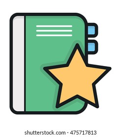 Diary Vector Icon