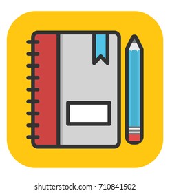 Diary Vector Icon
