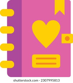 Diary vector icon. Can be used for printing, mobile and web applications.