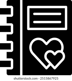 Diary Vector Icon Design Illustration