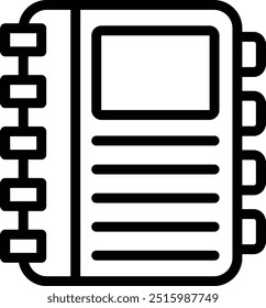 Diary Vector Icon Design Illustration