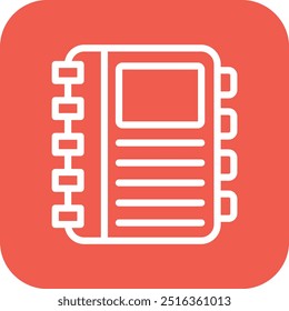 Diary Vector Icon Design Illustration