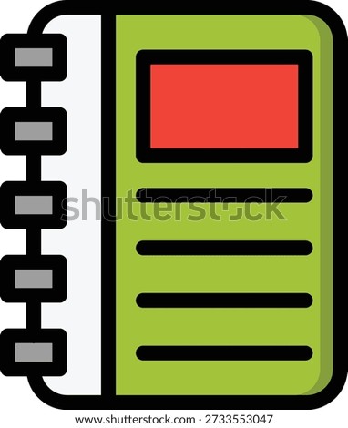 Diary Vector Icon Design Illustration