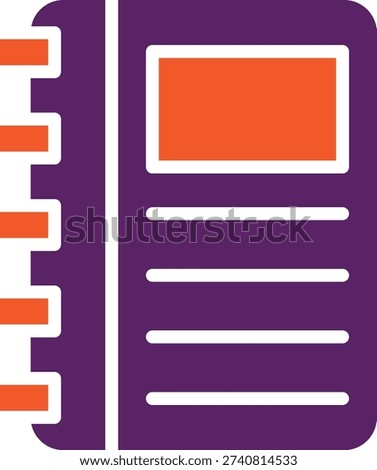 Diary Vector Icon Design Illustration