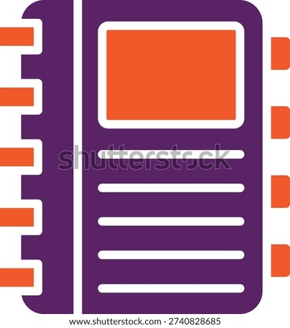 Diary Vector Icon Design Illustration