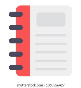 
Diary vector, information book in editable style 
