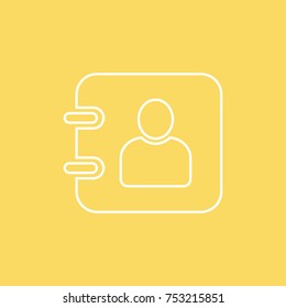 Diary vector line icon. eps-10