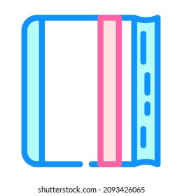 para escribir el vector de iconos de color. diario para escribir el signo. ilustración de símbolo aislado