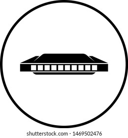 diatonic harmonica or blues harp symbol