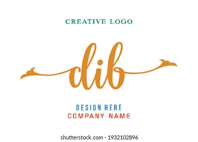 DIB lettering logo is simple, easy to understand and authoritative