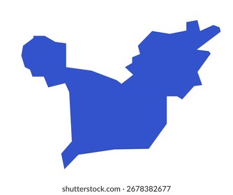 Dibang Valley district map of Arunachal Pradesh state of India