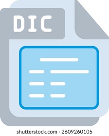 DIC Flat Illustration Vector Design