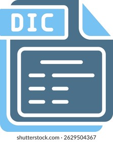 DIC Glyph Two Colour Icon