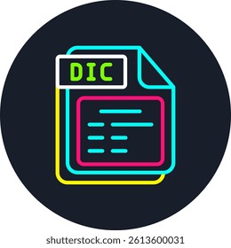 DIC Line Multi Colour Circle