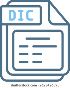 DIC Line Two Colour Icon