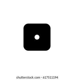Dice 1 icon illustration isolated vector sign symbol