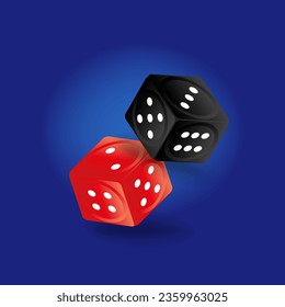 Dígale la ilustración del vector del icono 3d del casino.