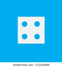 The dice from 4. Vector drawing.