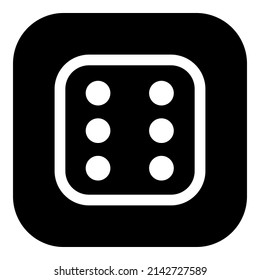 Dice and app icon on white