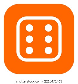 Würfel und App-Symbol auf Weiß