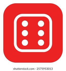 Dice and app icon on white