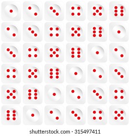 Dice Background. Vector