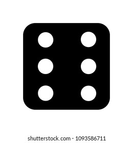 Dice black and white vector