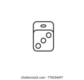 dice button vector icon