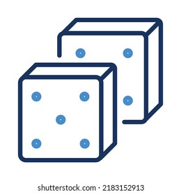 dice Casino Isolated Vector icon which can easily modify or edit
