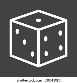 Dice, casino, luck icon vector image. Can also be used for objects. Suitable for web apps, mobile apps and print media.