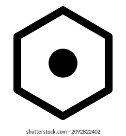 Dice Cube Flat Icon Isolated On White Background