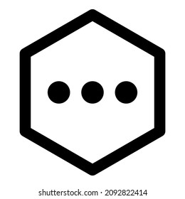 Dice Cube Flat Icon Isolated On White Background