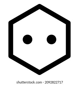 Dice Cube Flat Icon Isolated On White Background