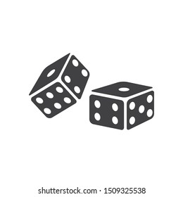 dice cubes icon vector illustration design template