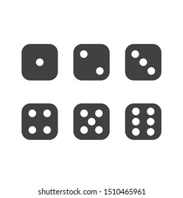 dice cubes icon vector illustration design template