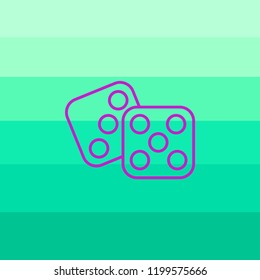 Dice Cubes Vector Icon