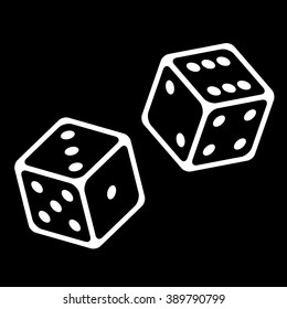 Dice Cubes Vector Icon