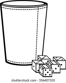 Dice Cup With Dices