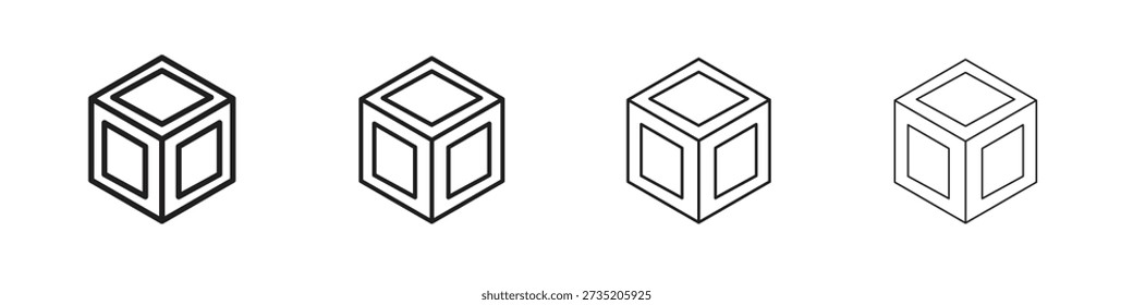 Dados d20 conjunto de iconos. editable trazo eps 10 Ilustración vectorial.