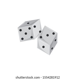 dice design, Casino las vegas game lucky play win and chance theme Vector illustration