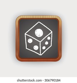 dice doodle drawing