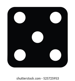 Dice face - five